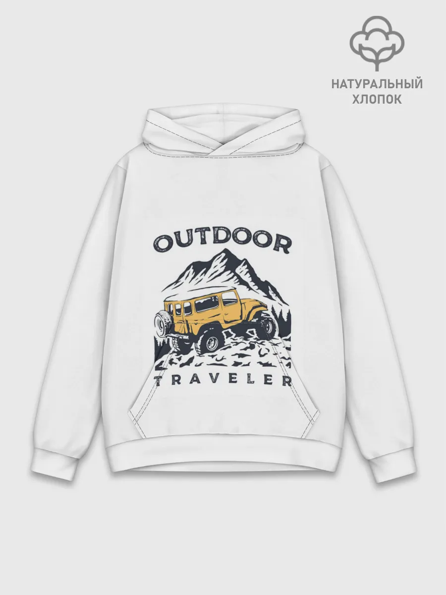 Худи мужской база хлопок / Путешественник | Outdoor