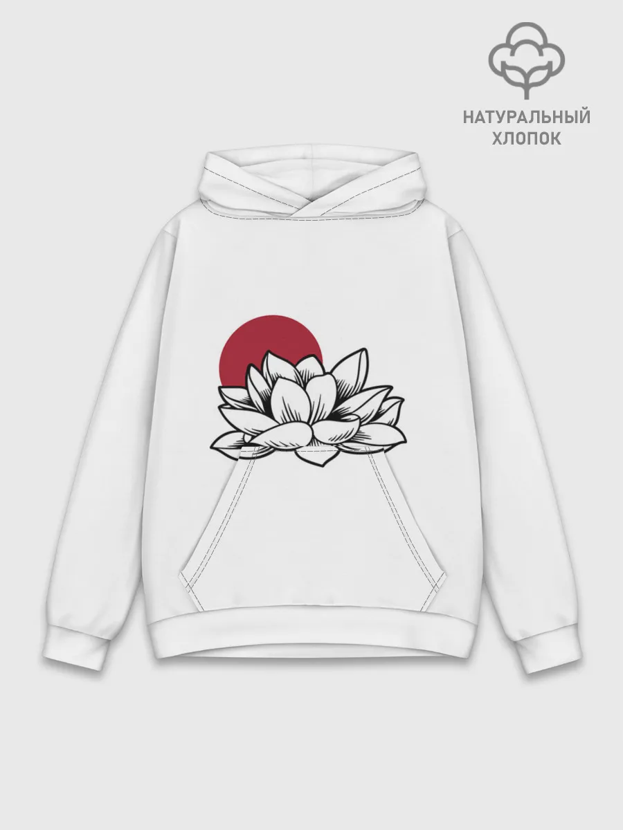 Худи мужской база хлопок / КУВШИНКА НИМФЕЯ | WATER LILY