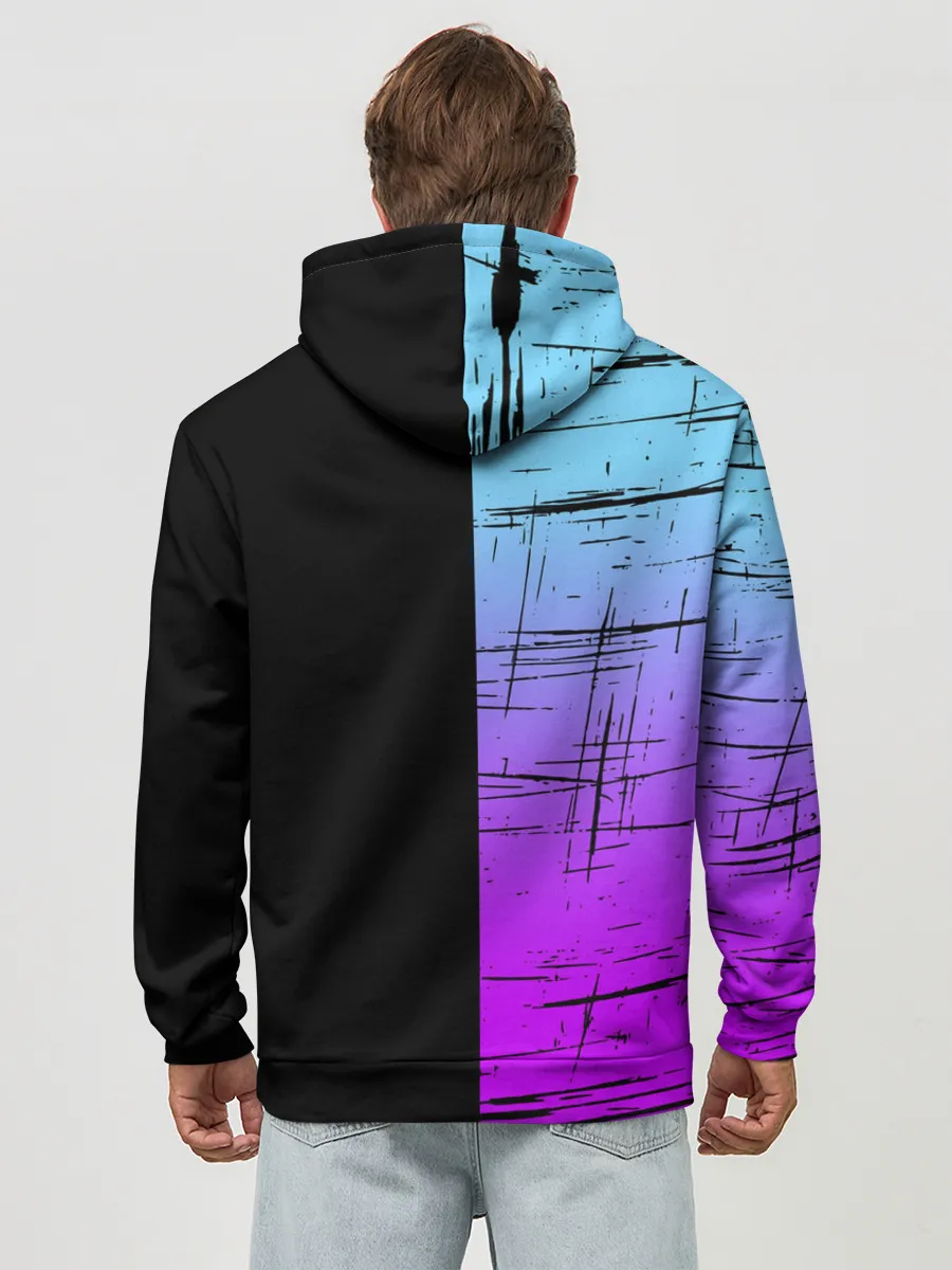 Худи мужской база хлопок / FORTNITE MARSHMELLO.