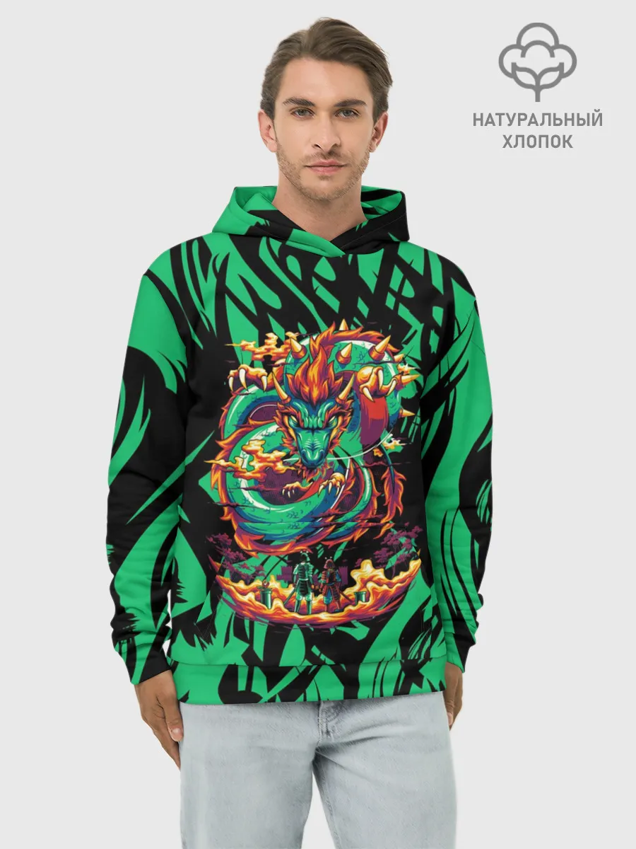 Худи мужской база хлопок / Dragon | Дракон