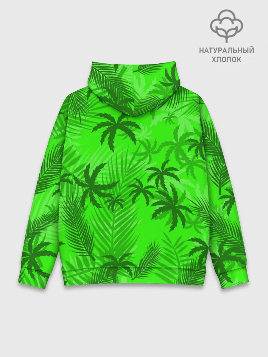 Худи мужской база хлопок / ПАЛЬМЫ | ЛЕТО | TROPICAL