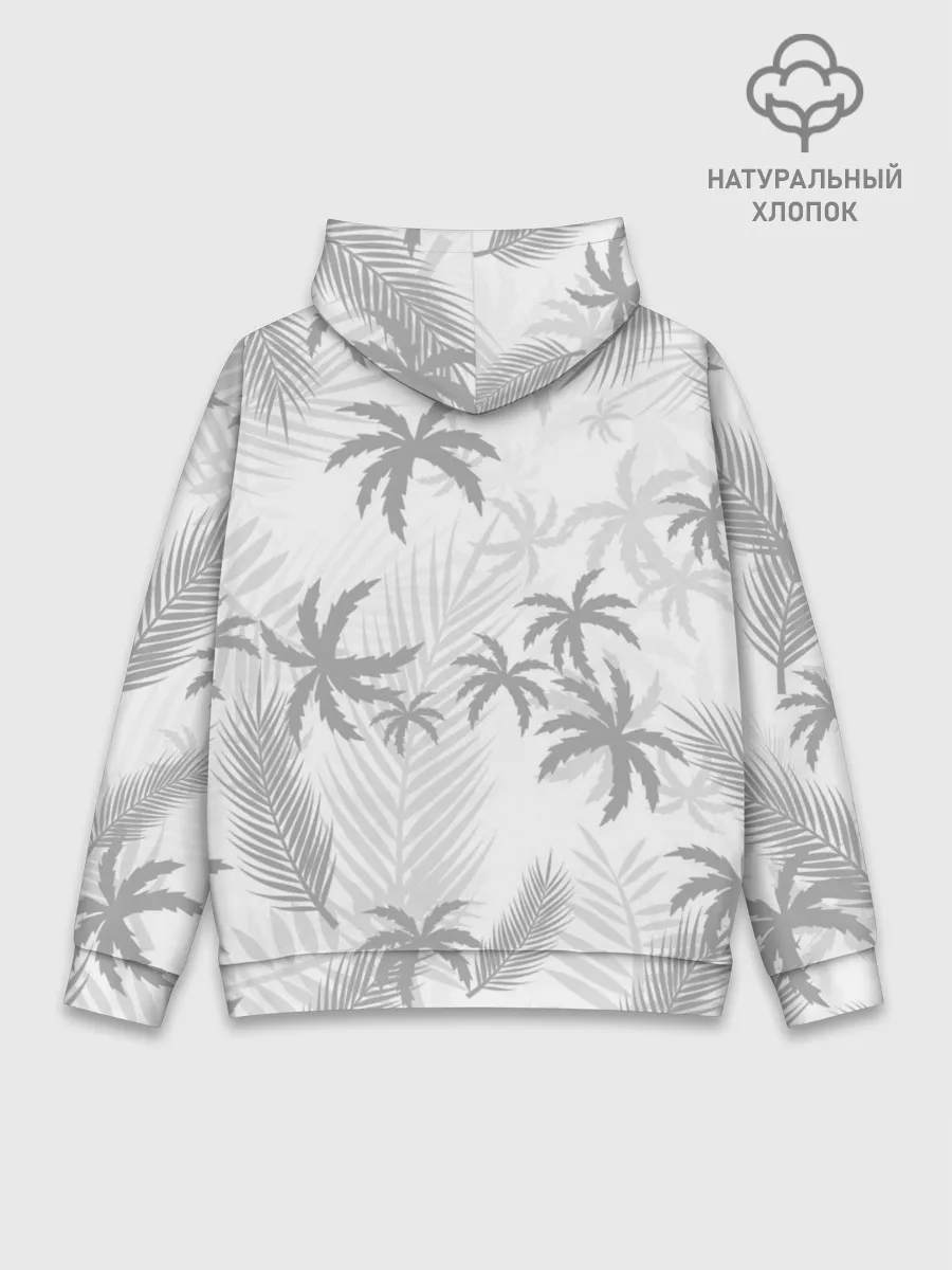 Худи мужской база хлопок / ПАЛЬМЫ | ЛЕТО | TROPICAL