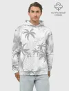 Худи мужской база хлопок / ПАЛЬМЫ | ЛЕТО | TROPICAL