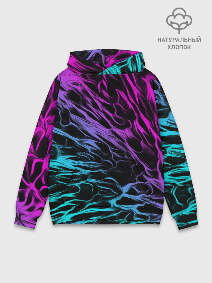 Худи мужской база хлопок / НЕОНОВЫЕ РАЗВОДЫ / НЕОН