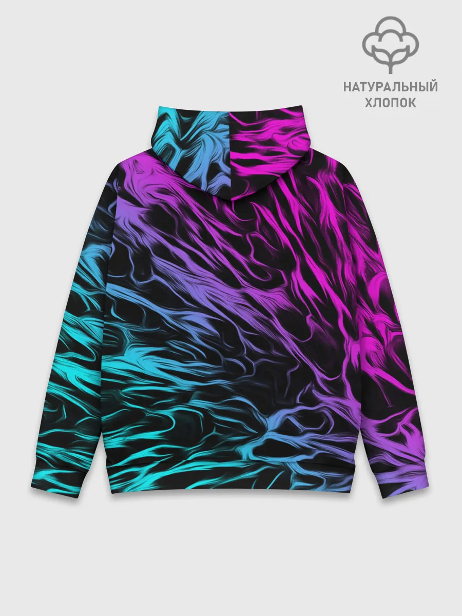 Худи мужской база хлопок / НЕОНОВЫЕ РАЗВОДЫ / НЕОН