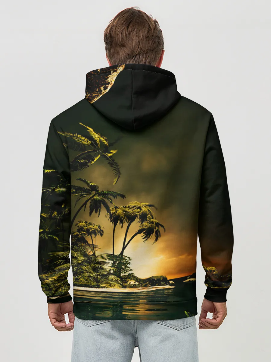 Худи мужской база хлопок / РАЙСКИЙ ОСТРОВ