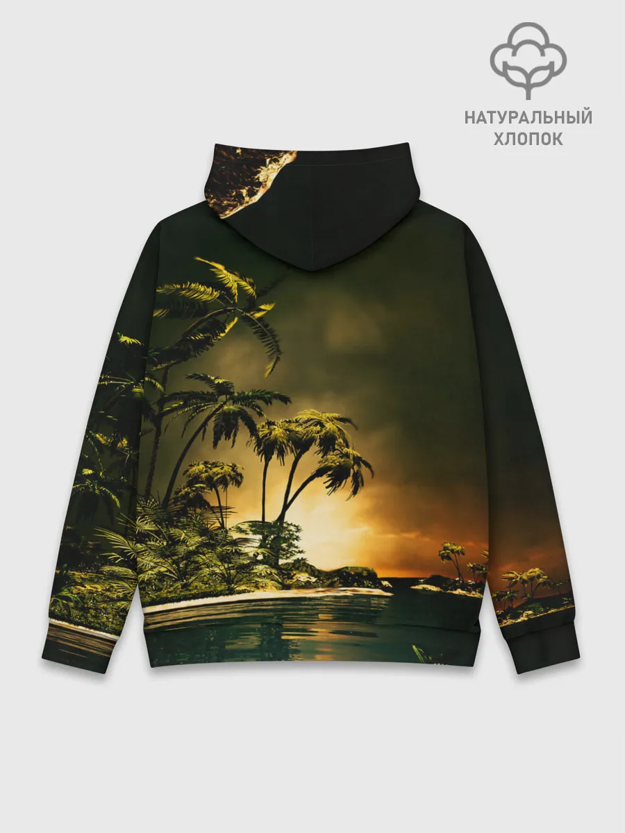 Худи мужской база хлопок / РАЙСКИЙ ОСТРОВ