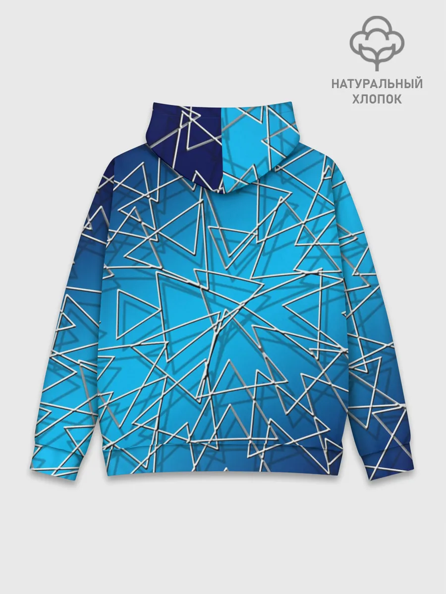 Худи мужской база хлопок / Треугольники