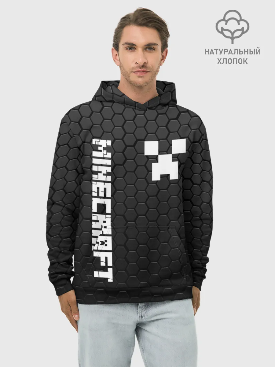 Худи мужской база хлопок / MINECRAFT / МАЙНКРАФТ