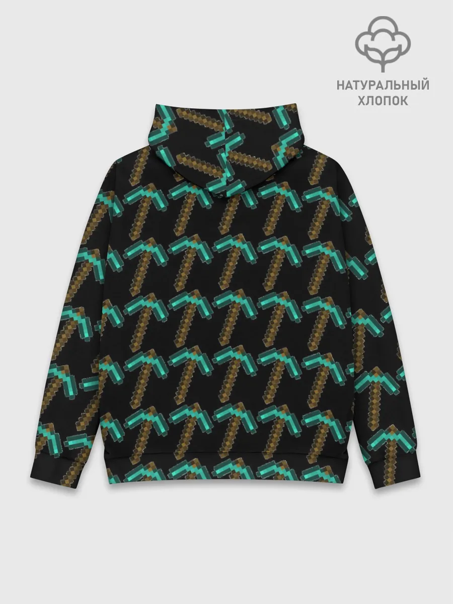 Худи мужской база хлопок / Майнкрафт кирка