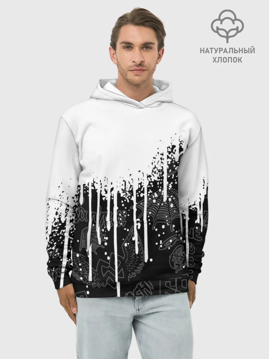Худи мужской база хлопок / 6ix9ine.