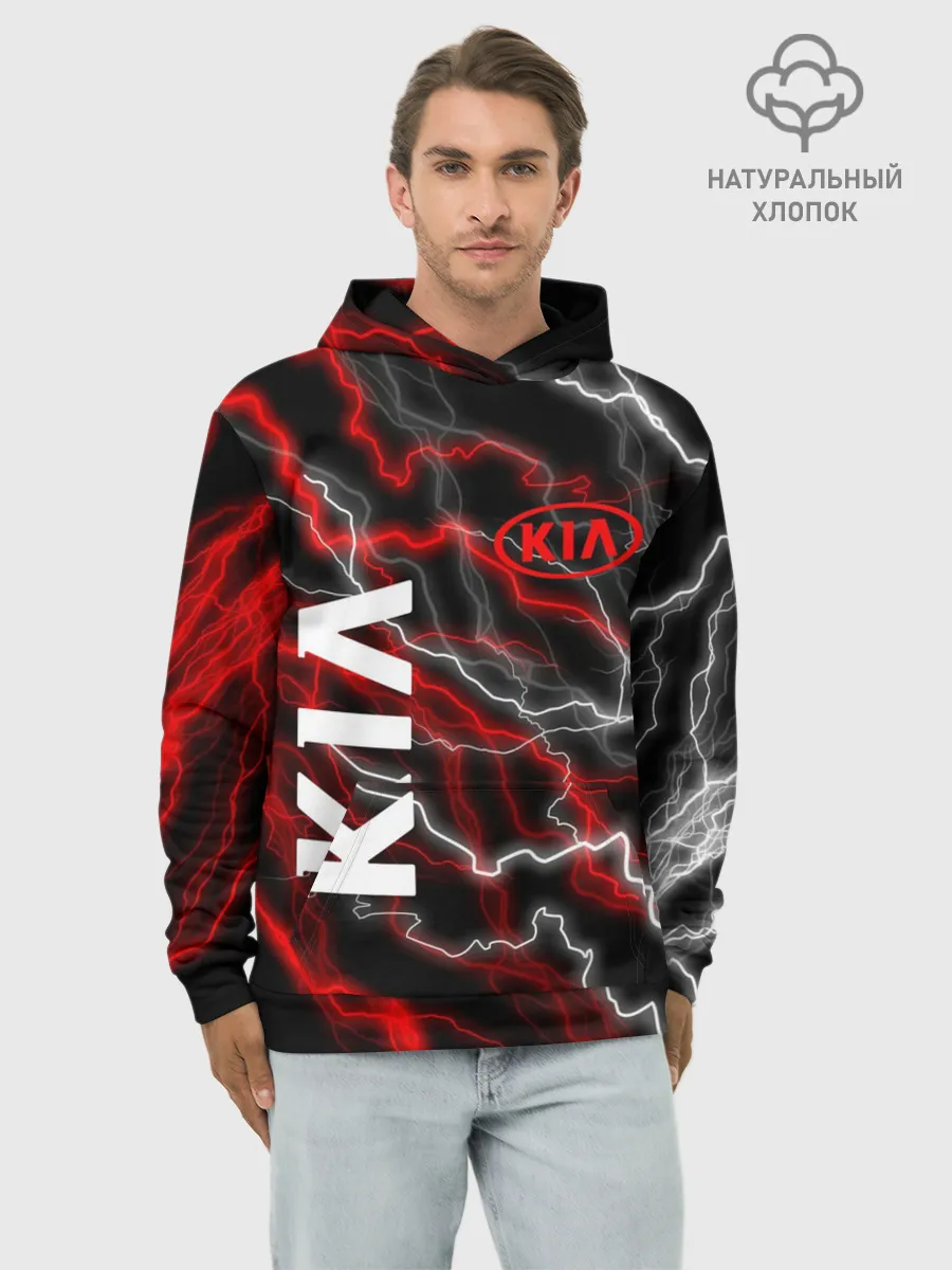 Худи мужской база хлопок / KIA.