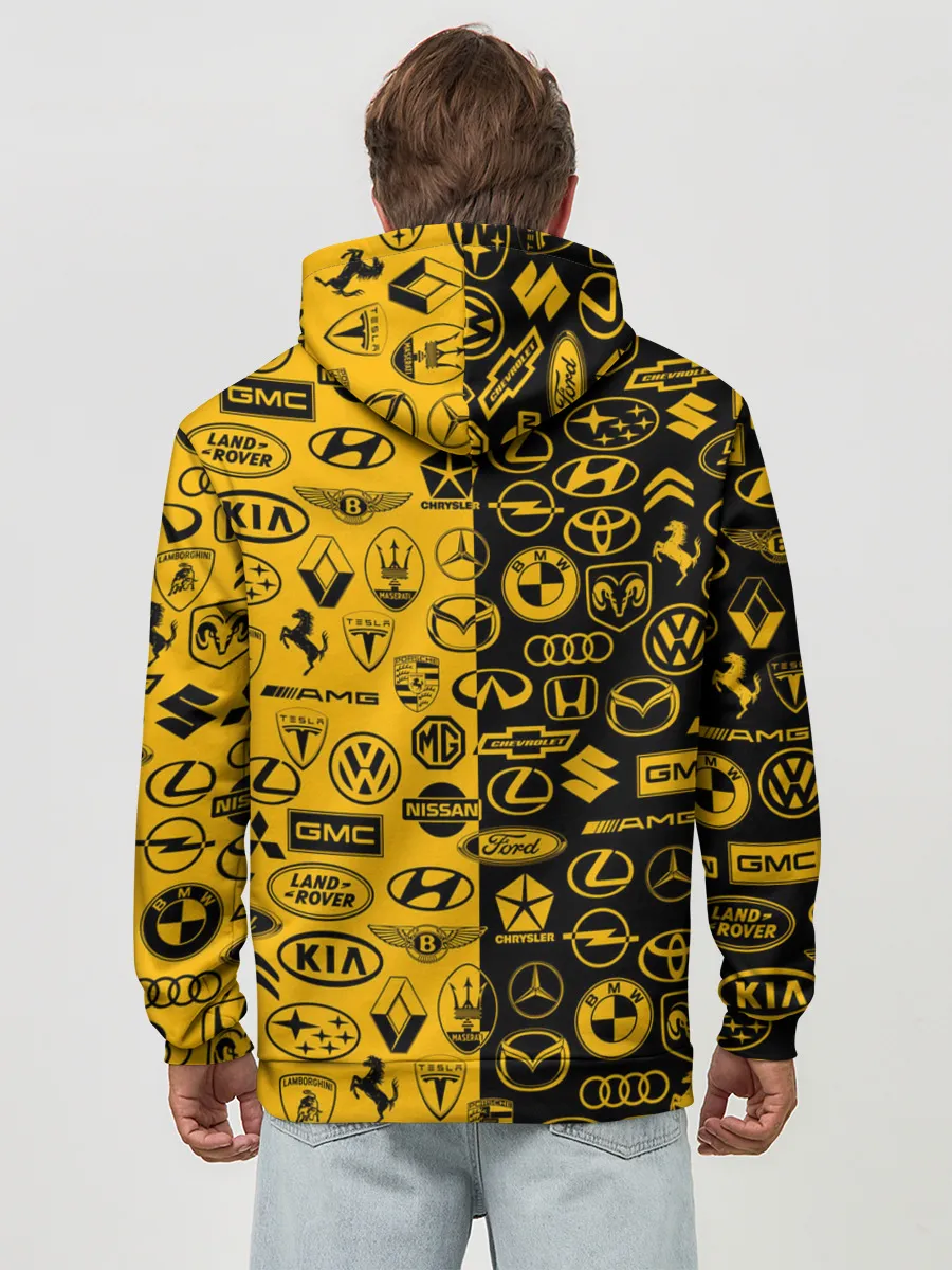 Худи мужской база хлопок / ЛОГОТИПЫ АВТО