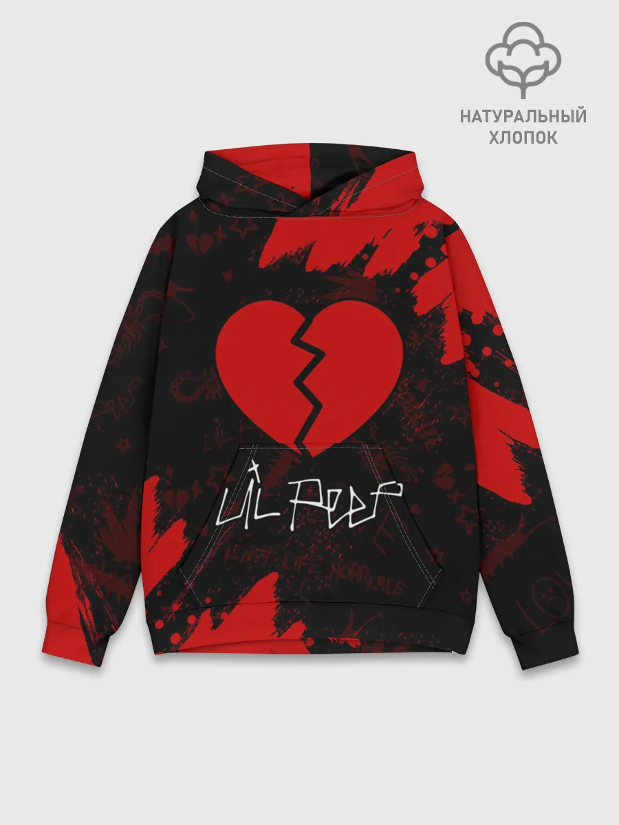 Худи мужской база хлопок / LIL PEEP / ЛИЛ ПИП