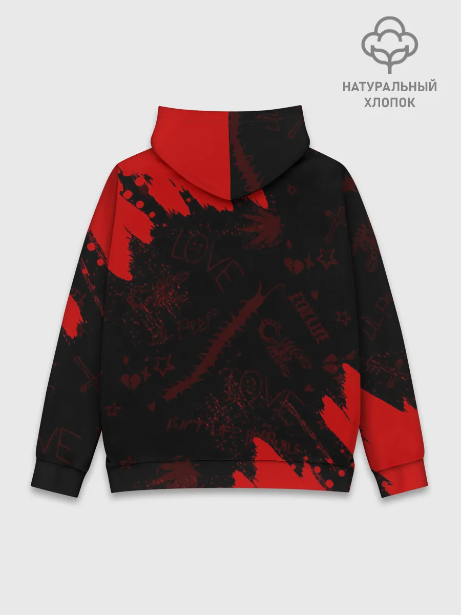 Худи мужской база хлопок / LIL PEEP / ЛИЛ ПИП