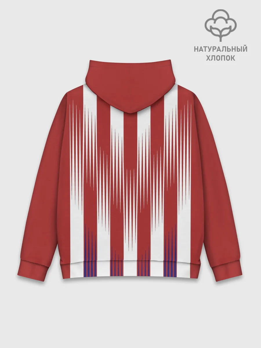 Худи мужской база хлопок / Форма Атлетико Мадрид