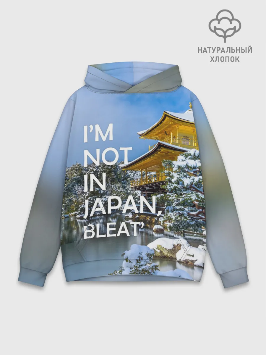 Худи мужской база хлопок / Я не в Японии 3
