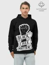 Худи мужской база хлопок / Black Lives Matter