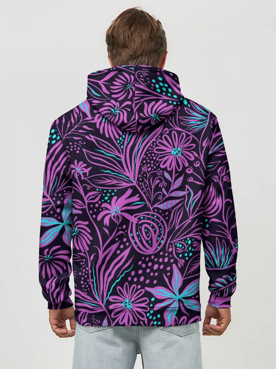 Худи мужской база хлопок / Лев | Флора