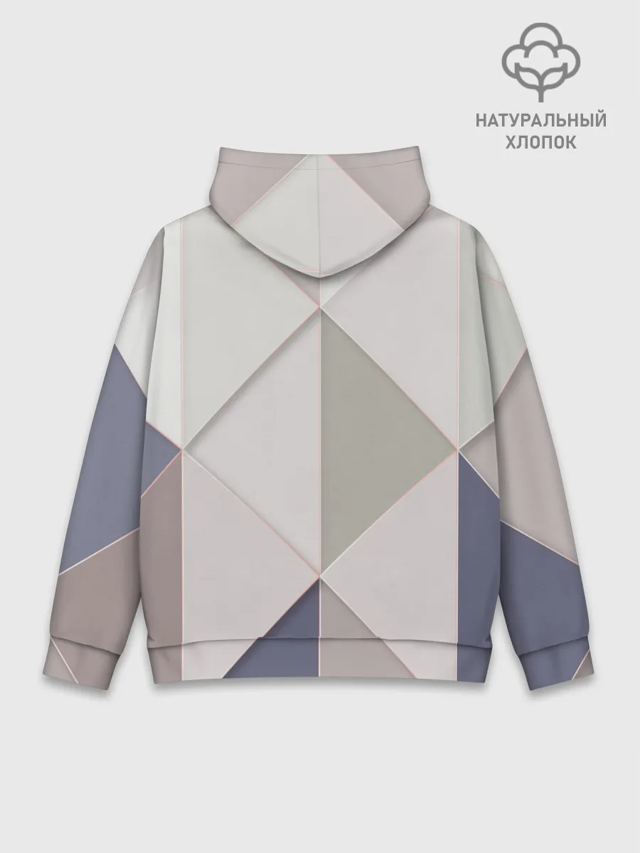 Худи мужской база хлопок / Треугольники