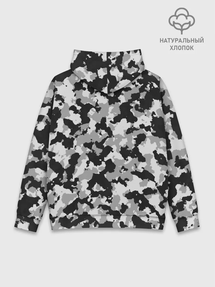 Худи мужской база хлопок / Камуфляж | ЧБС