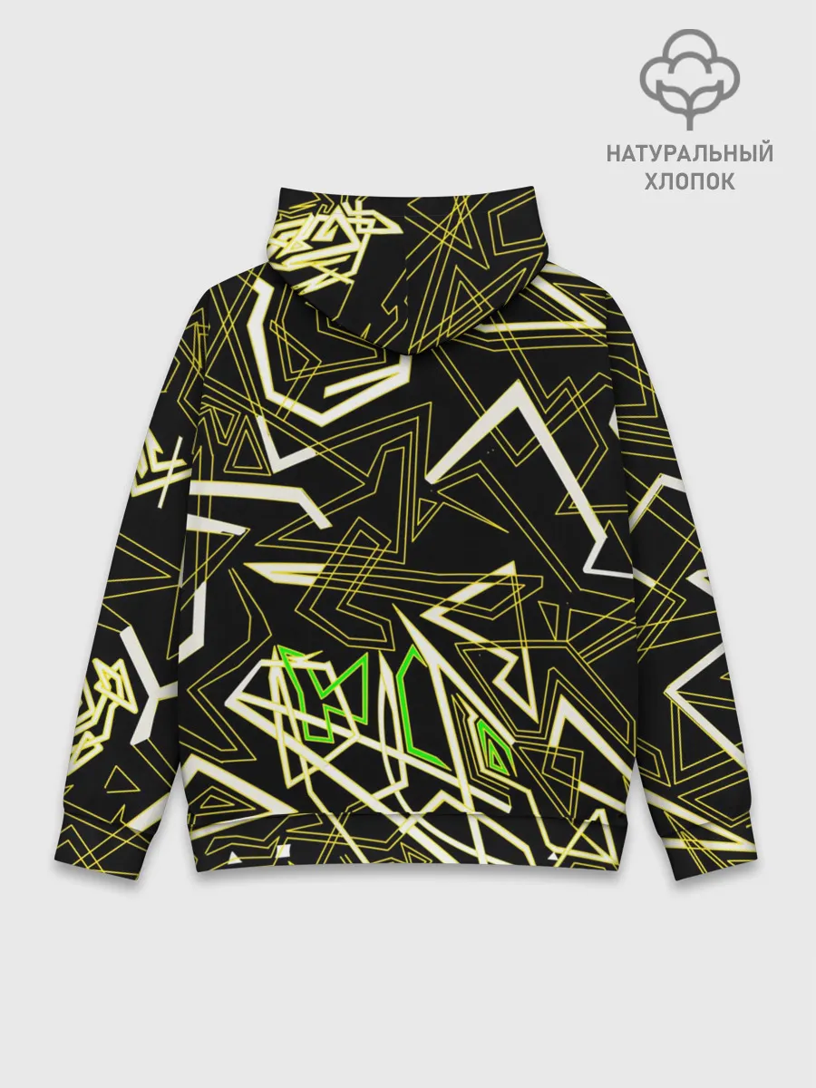 Худи мужской база хлопок / Геометрическая абстракция
