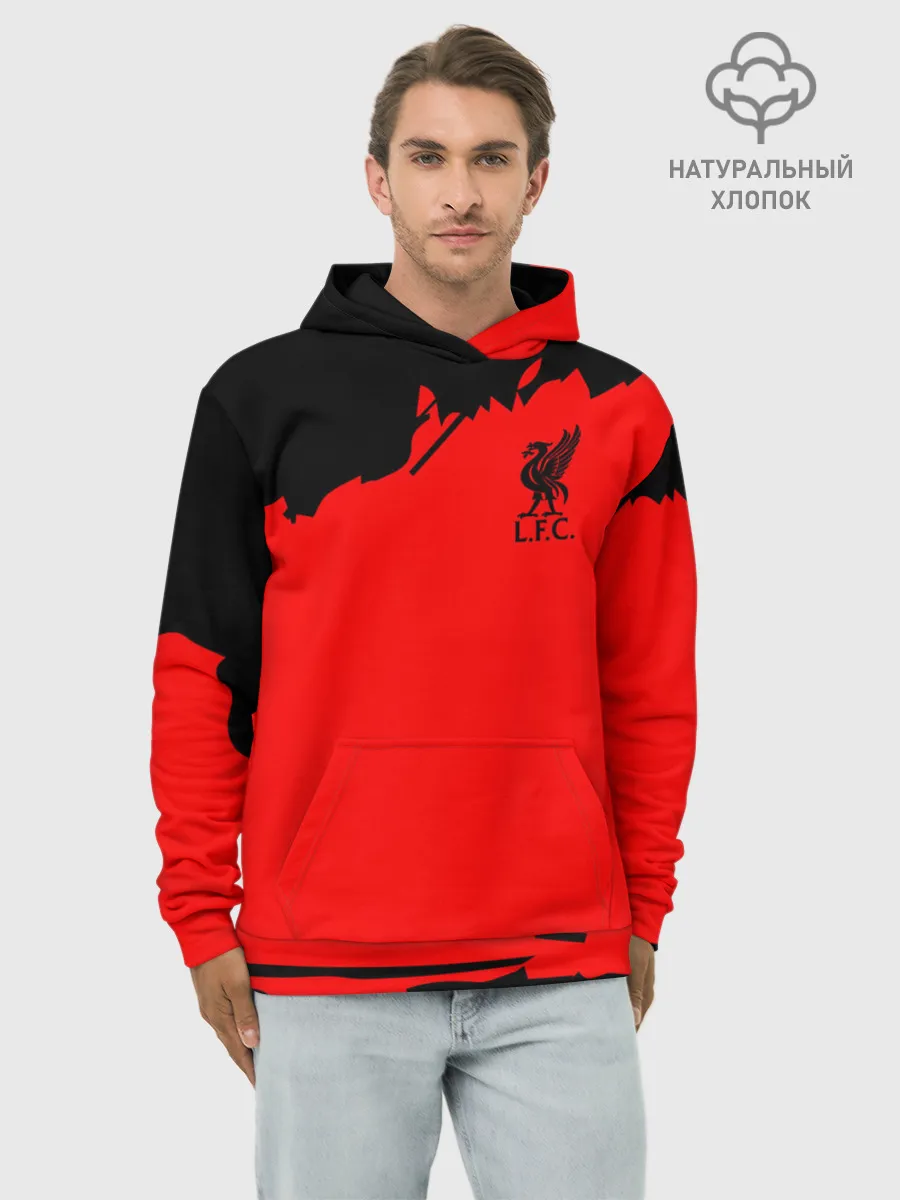 Худи мужской база хлопок / Liverpool F.C.