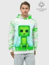Худи мужской база хлопок / MINECRAFT CREEPER
