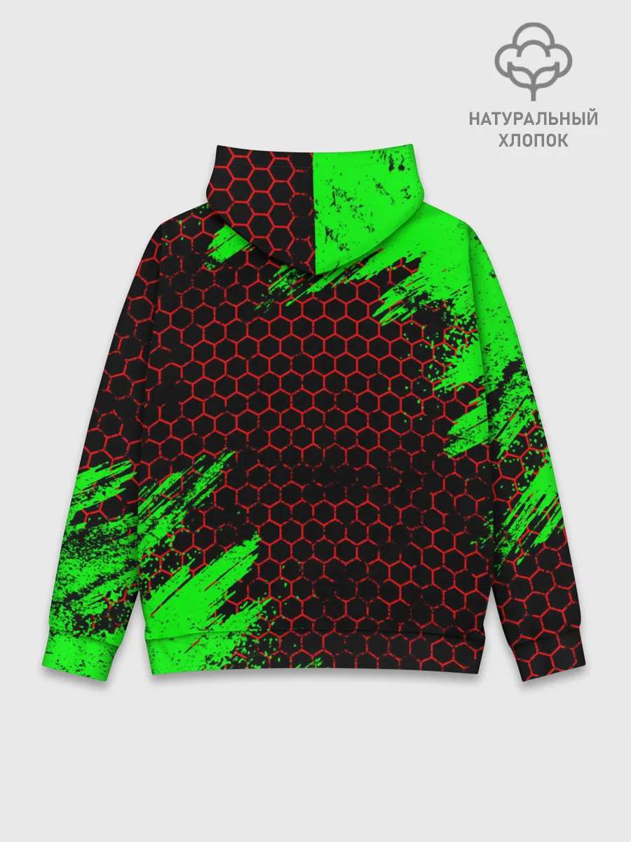 Худи мужской база хлопок / MINECRAFT CREEPER