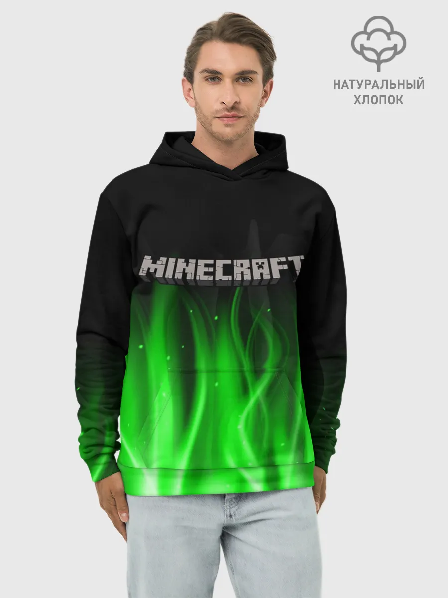 Худи мужской база хлопок / MINECRAFT