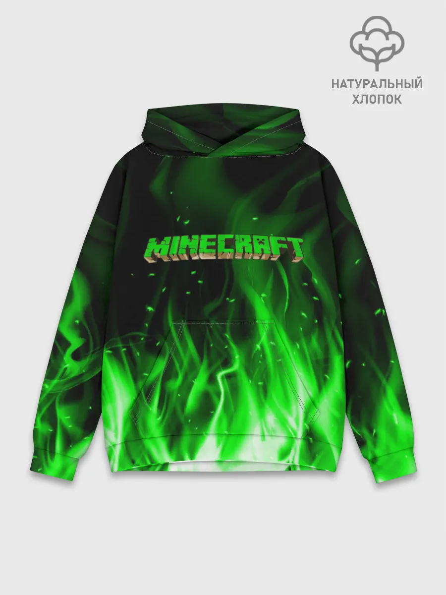 Худи мужской база хлопок / MINECRAFT