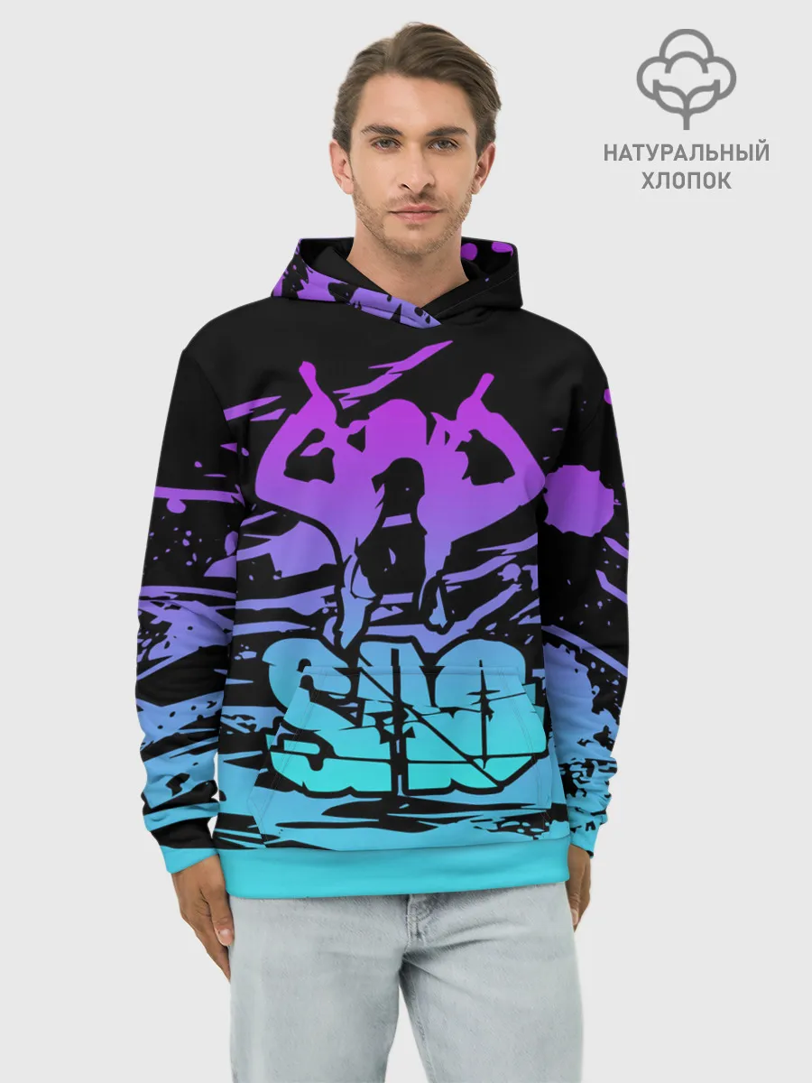 Худи мужской база хлопок / Sword Art Online