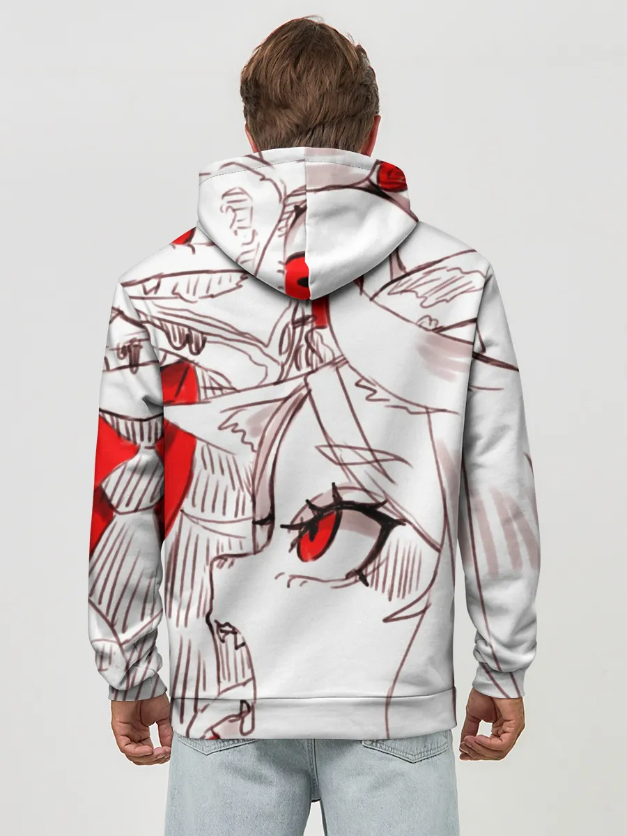 Худи мужской база хлопок / Люцифер. HELLTAKER