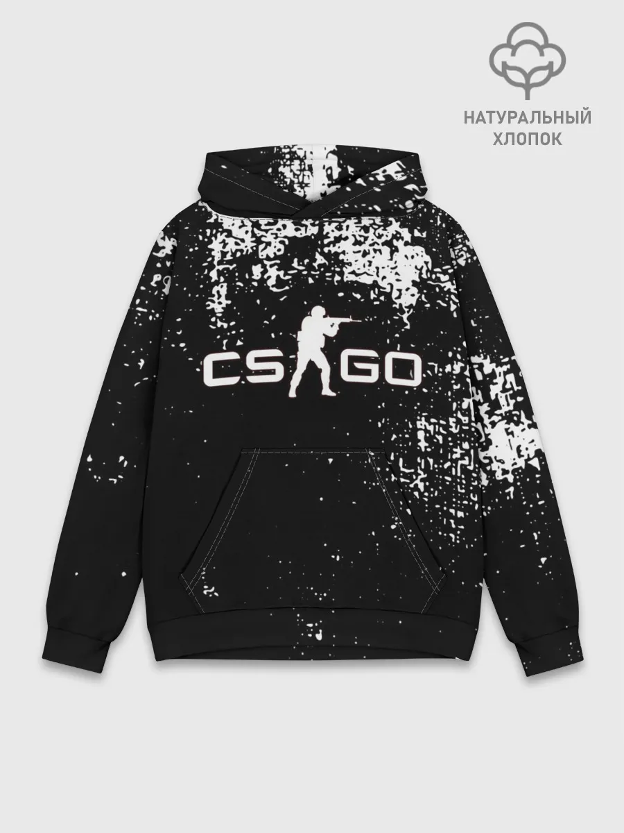Худи мужской база хлопок / COUNTER STRIKE