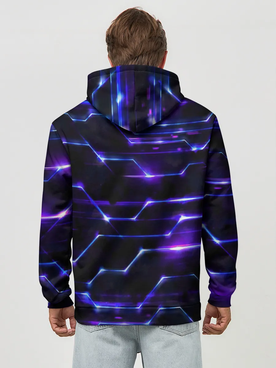 Худи мужской база хлопок / Технологии будущее нано броня