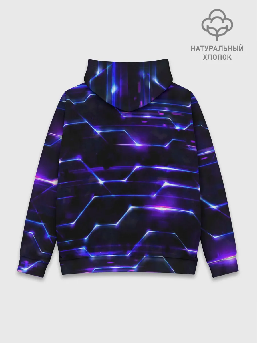 Худи мужской база хлопок / Технологии будущее нано броня