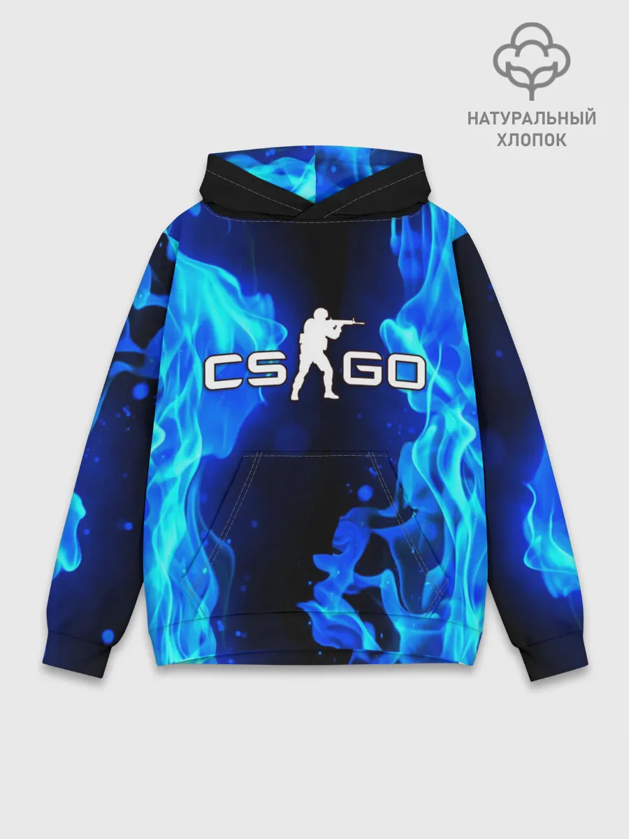 Худи мужской база хлопок / COUNTER STRIKE