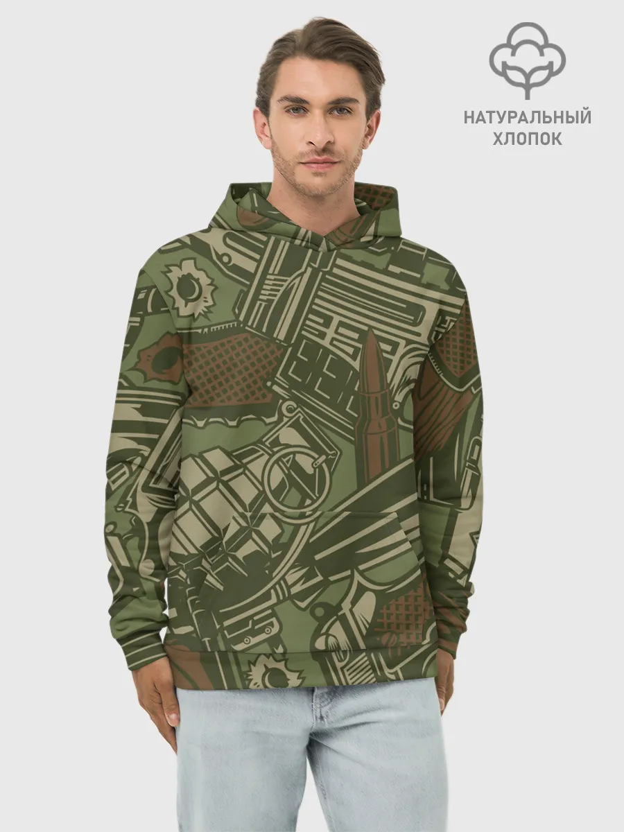 Худи мужской база хлопок / Военный инвентарь | Military equipment