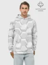 Худи мужской база хлопок / 3D WHITE