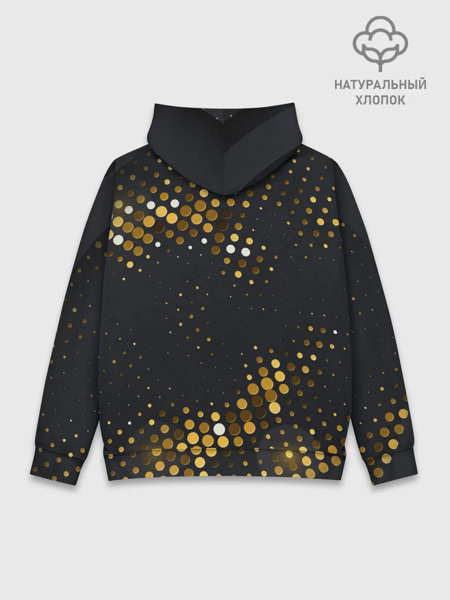 Худи мужской база хлопок / black gold