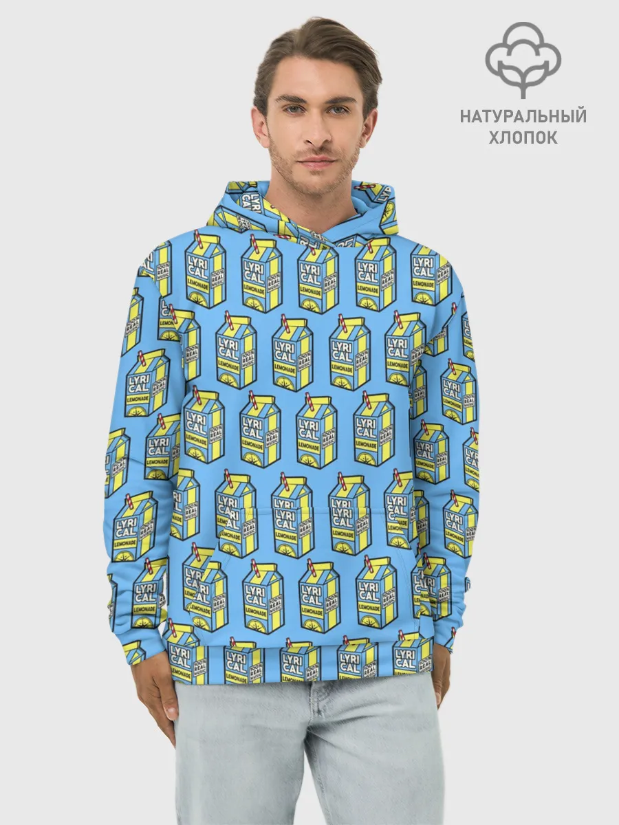 Худи мужской база хлопок / Lyrical Lemonade Pattern