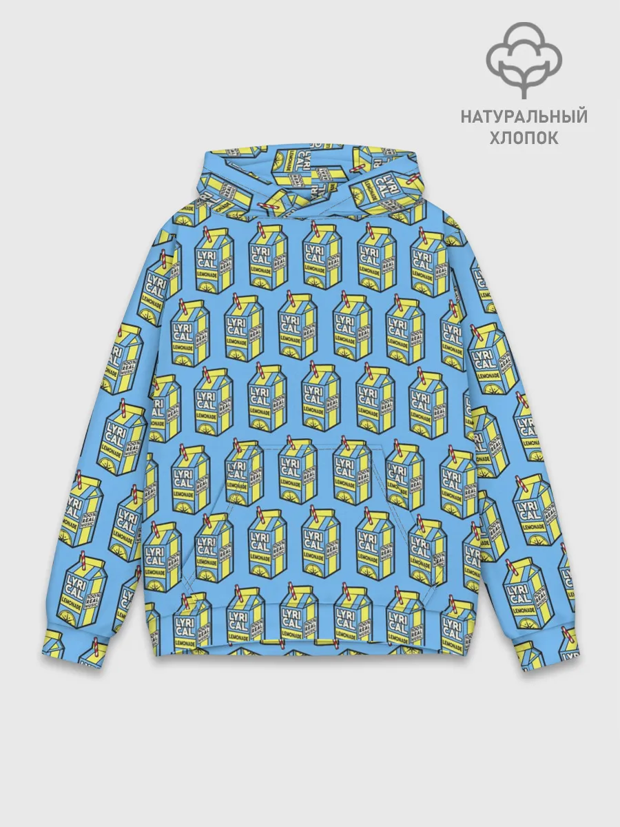 Худи мужской база хлопок / Lyrical Lemonade Pattern