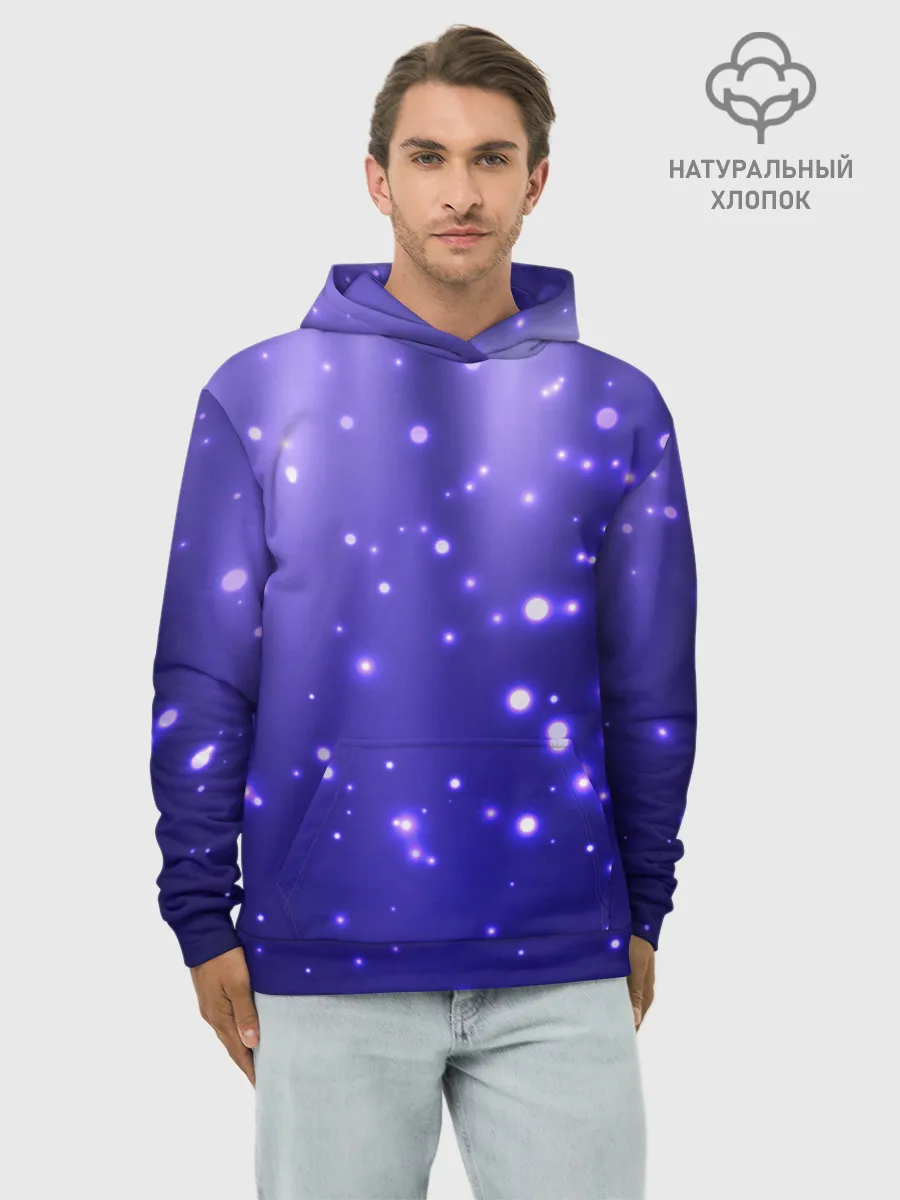 Худи мужской база хлопок / Мерцающие Светлячки