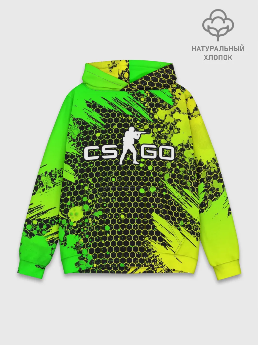 Худи мужской база хлопок / COUNTER STRIKE