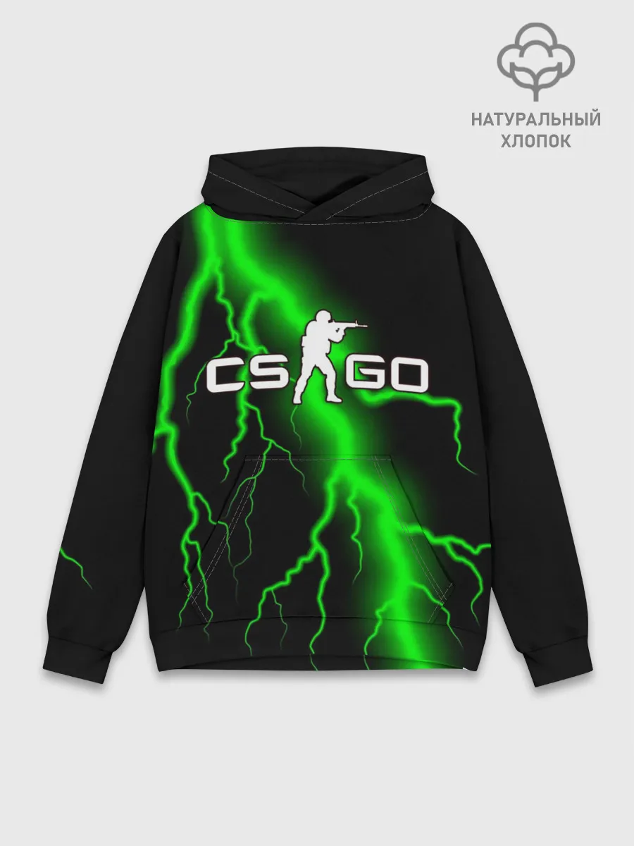 Худи мужской база хлопок / COUNTER STRIKE