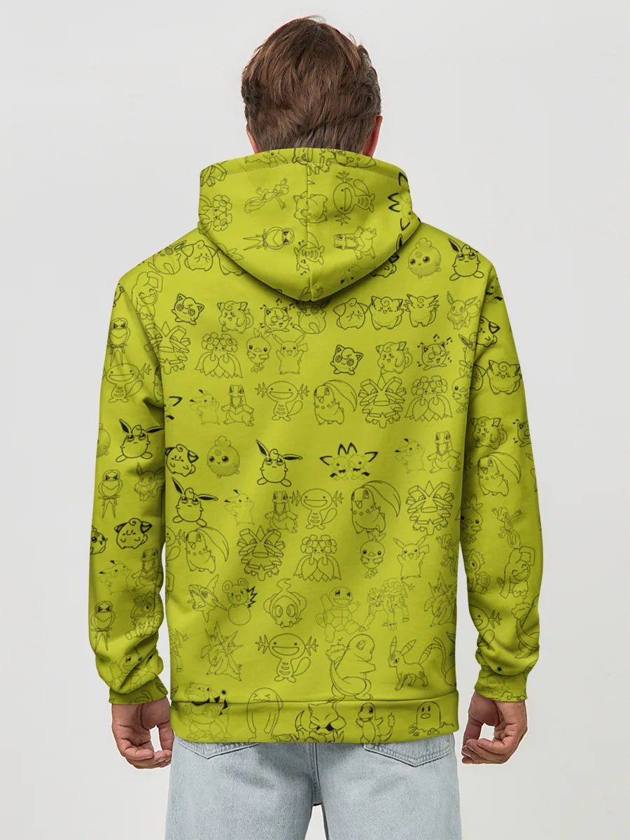 Худи мужской база хлопок / покемоны