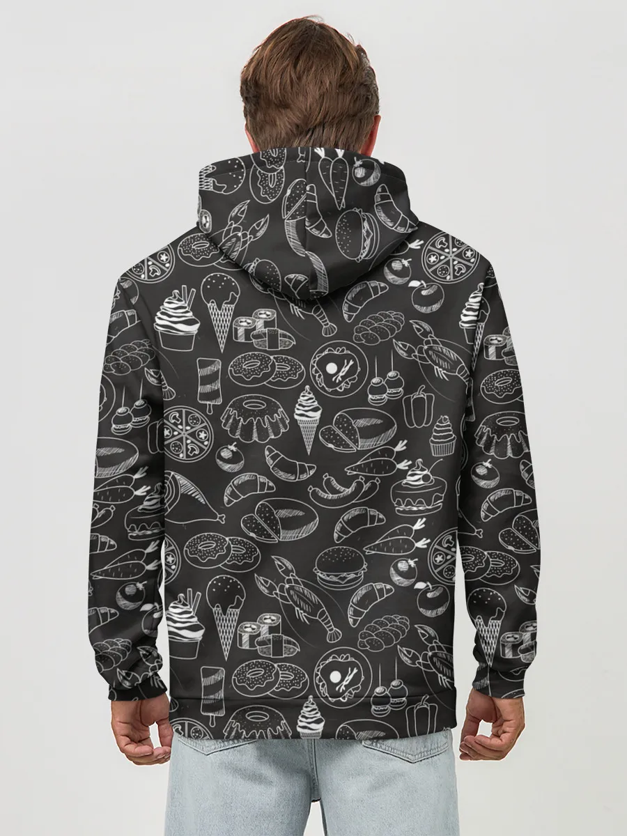 Худи мужской база хлопок / еда