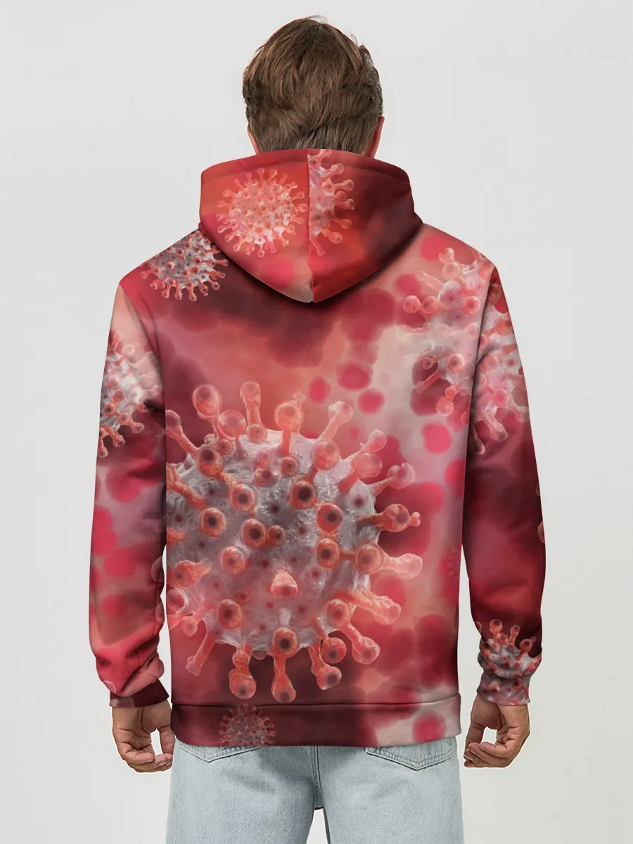 Худи мужской база хлопок / Коронавирус