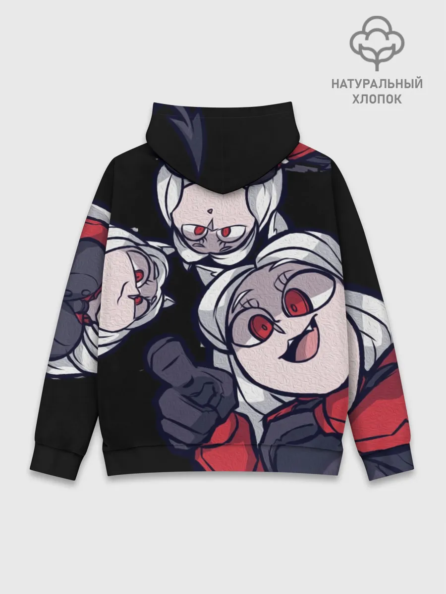 Худи мужской база хлопок / Мультяшные герои Helltaker