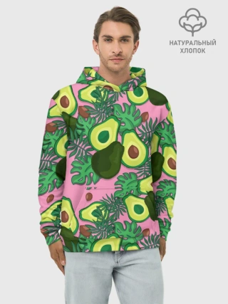Худи мужской база хлопок / avocado
